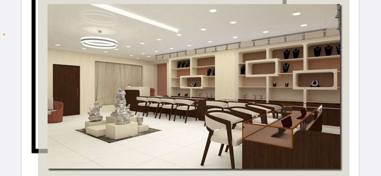 Sri Vinayaga Jewellery Showroom, a interiors project built by Narpavi Property Developers in Coimbatore