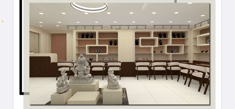 Sri Vinayaga Jewellery Showroom, a interiors project built by Narpavi Property Developers in Coimbatore